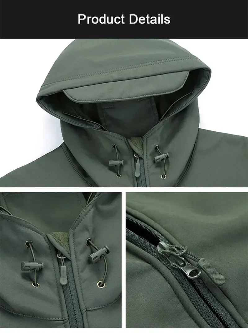 5XL 6XL Russion Camouflage Tac - огляд і ціна Outdoor Hunting Fleece