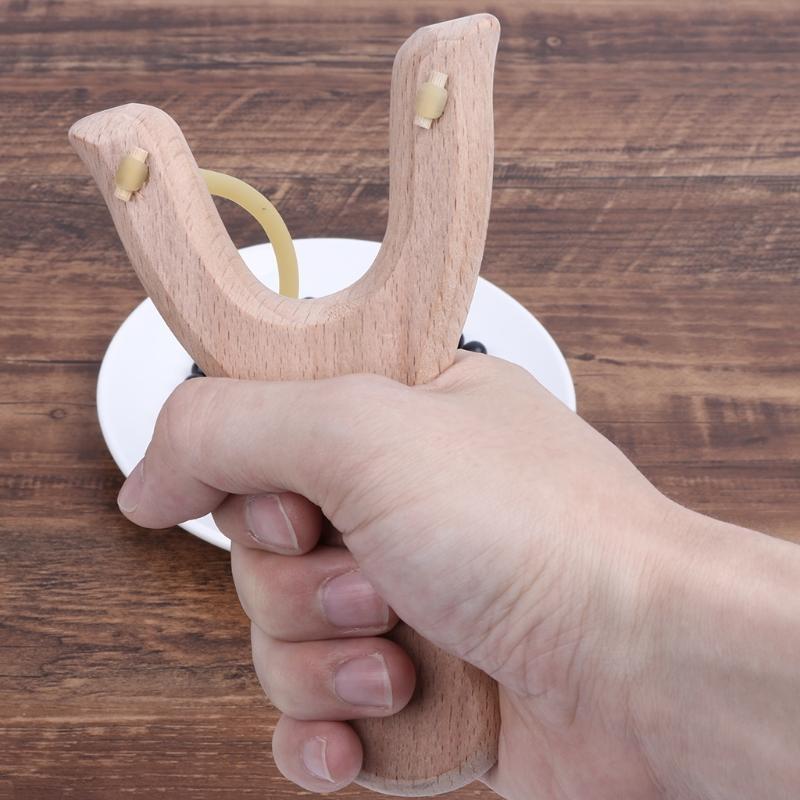 Natural Wooden With Rubber Ban - огляд і ціна Outdoor Hunting Launcher