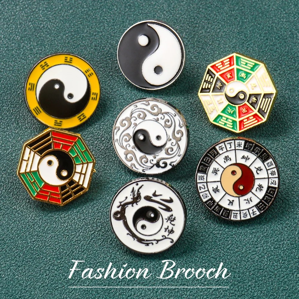 Yin Yang Symbol Metal Brooch C - огляд і ціна Hunting Outdoor Clothing
